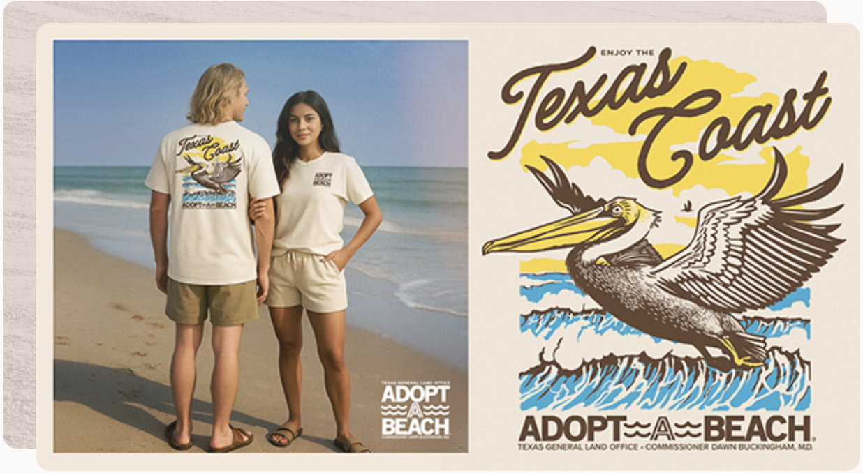 Buy a Shirt, Save a Shoreline: New Campaign Backs Texas Beach Cleanups